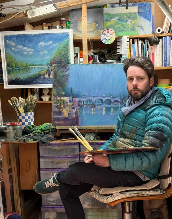 Richard Staffell in his studio